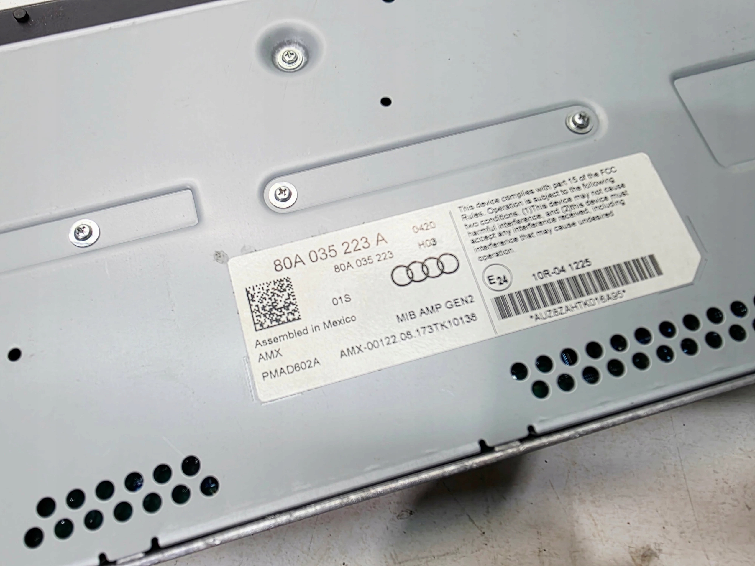 amplifier RADIA bang & OLUFSEN AUDI Q5 FY 80A035223A