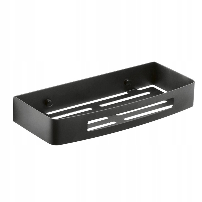 Gedy Smart polička do sprchovacieho kúta 300x45x128 mm čierna matná 241714