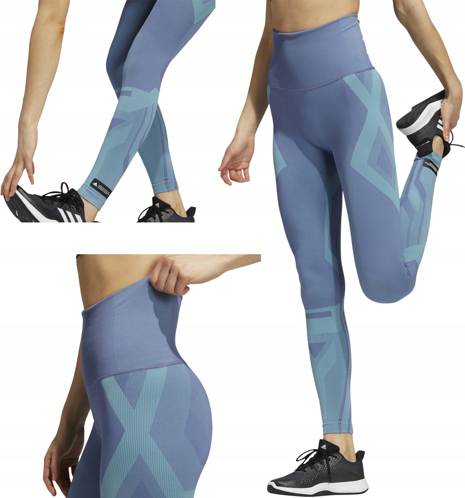 Adidas Legginsy Kompresyjne Damskie Młodzieżowe Na Siłownię Fitness Xs