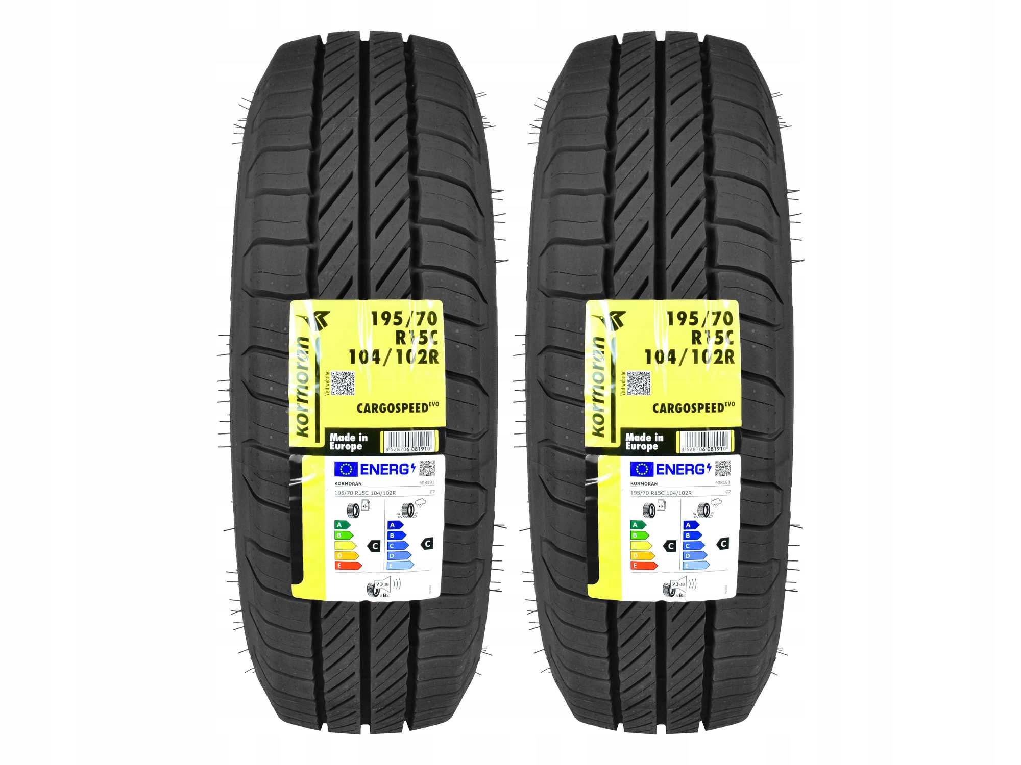 2 летние шины 195 / 70R15C KORMORAN CargoSpeedEVO