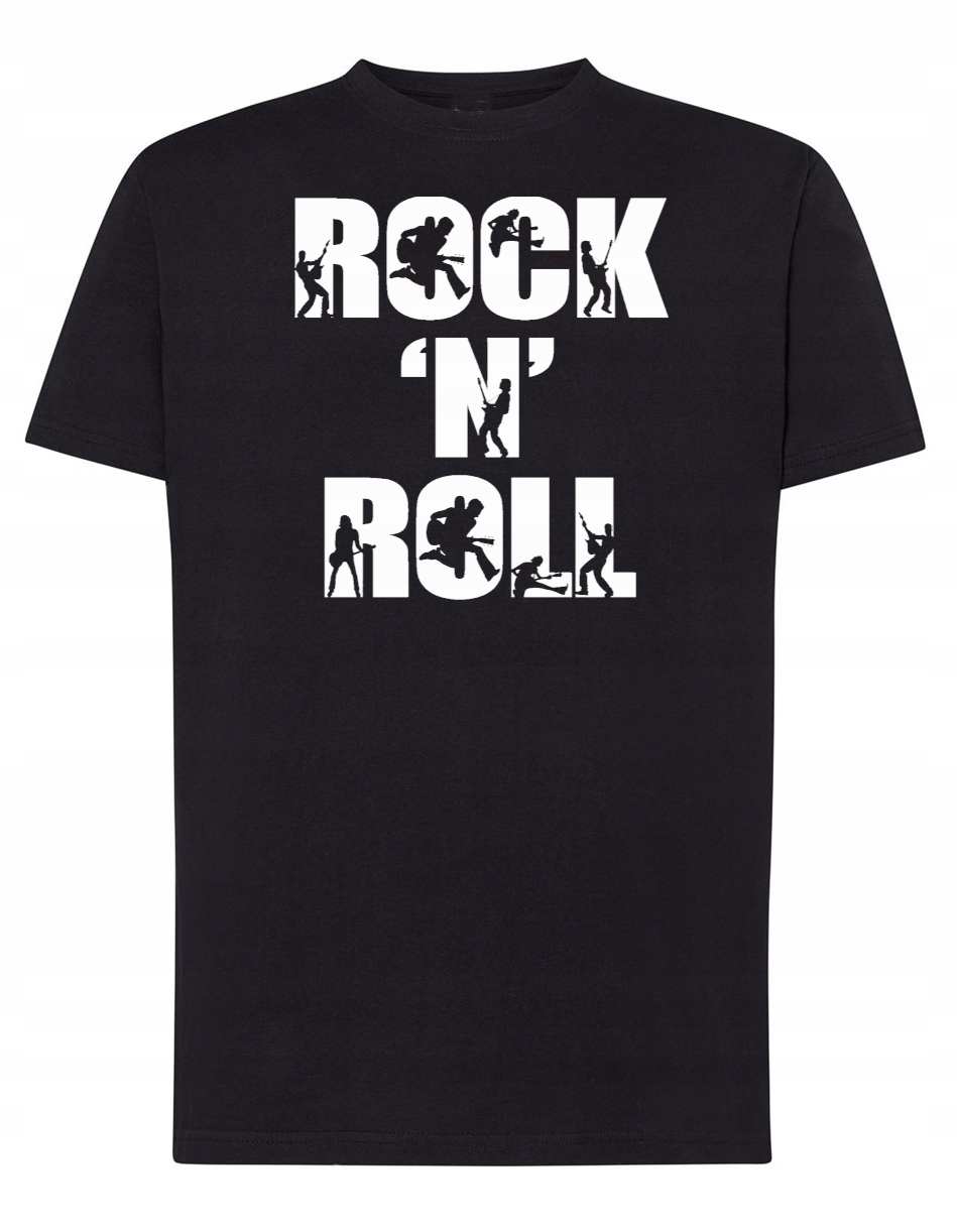 

T-Shirt męski nadruk napis Rock’n Roll r.5XL