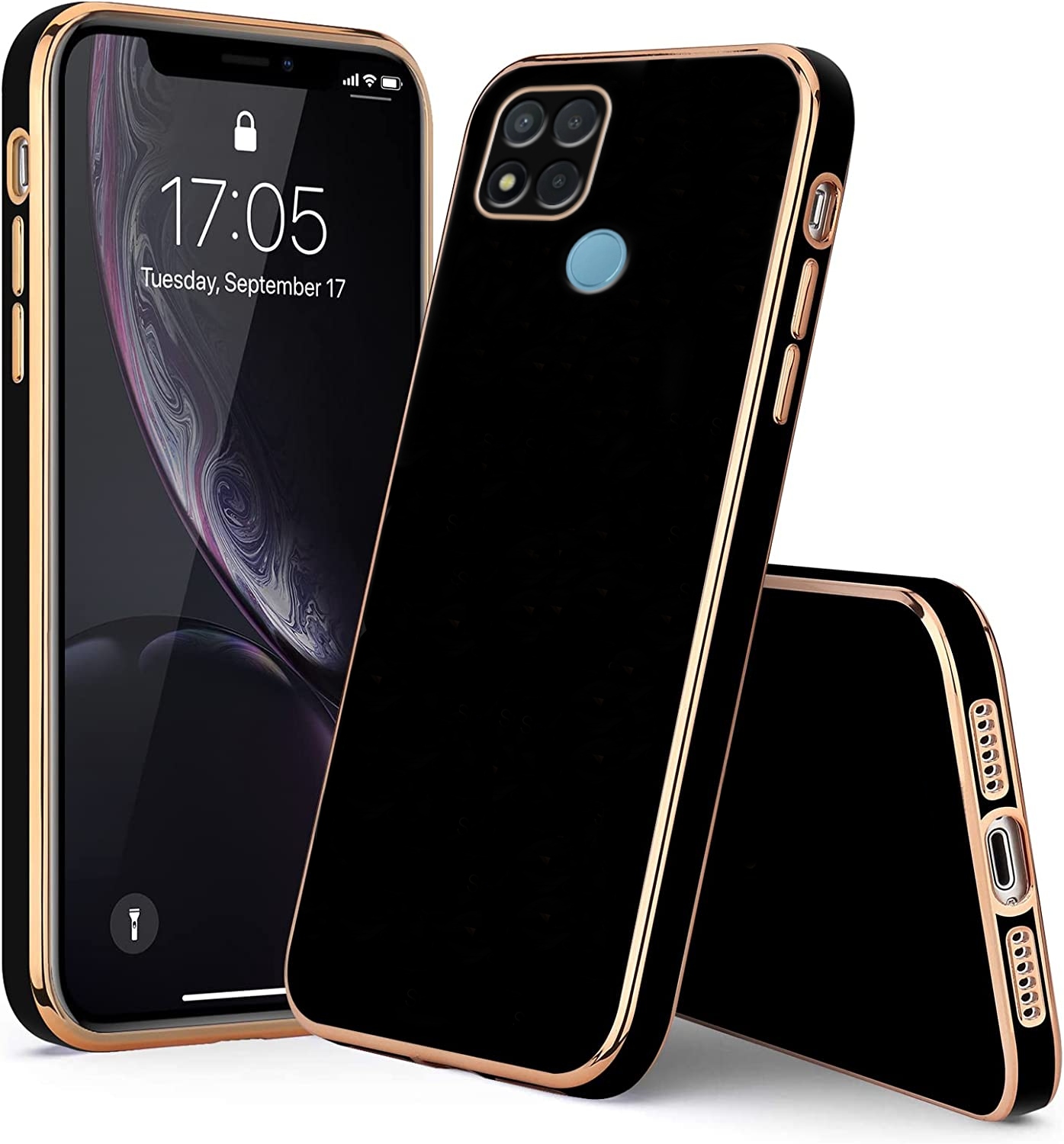 ETUI GLAMOUR DO XIAOMI REDMI 9C SILIKON + SZKŁO