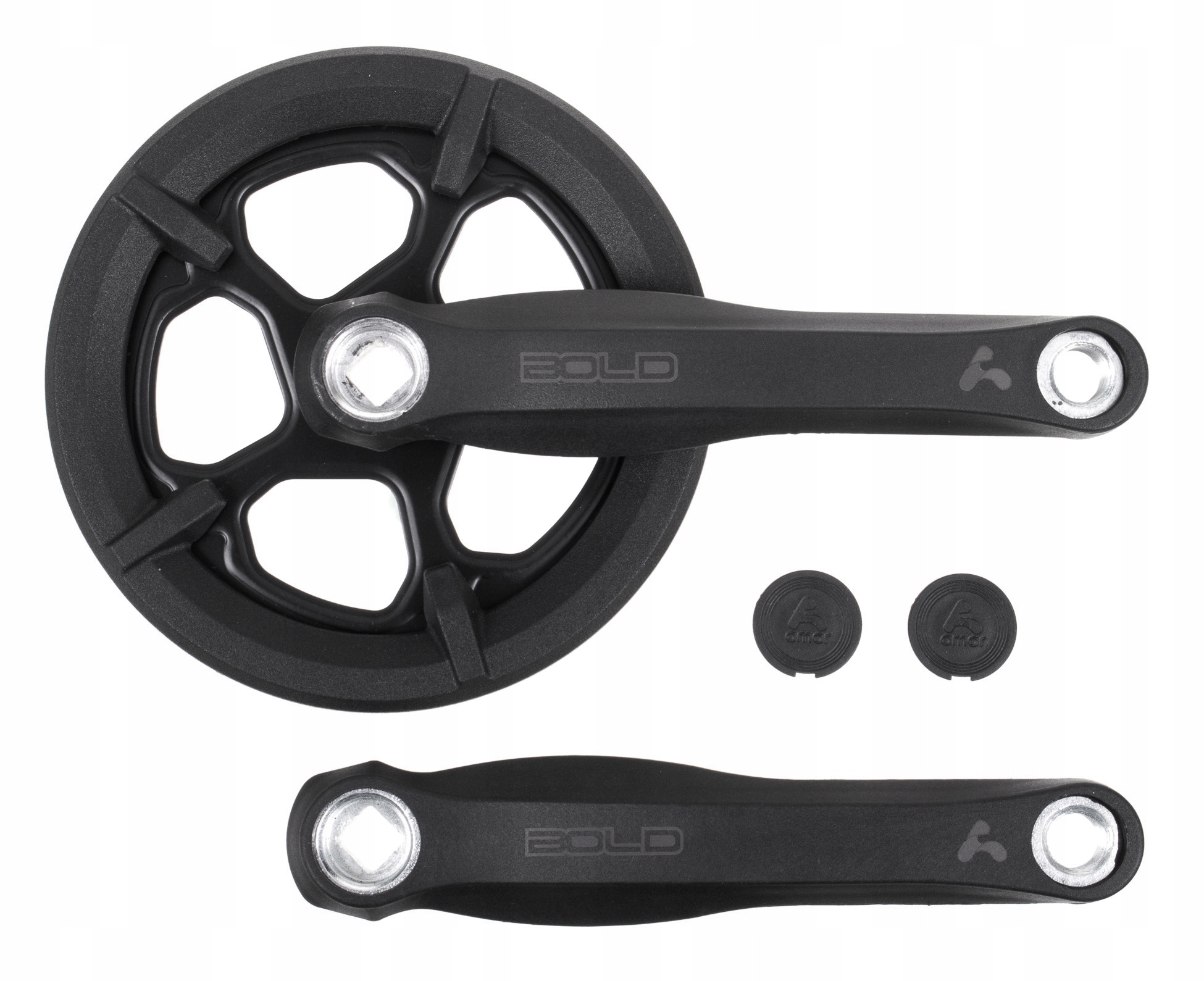 Однорядный шатун для велосипеда с крышкой AMAR BOLD 38T 170 мм