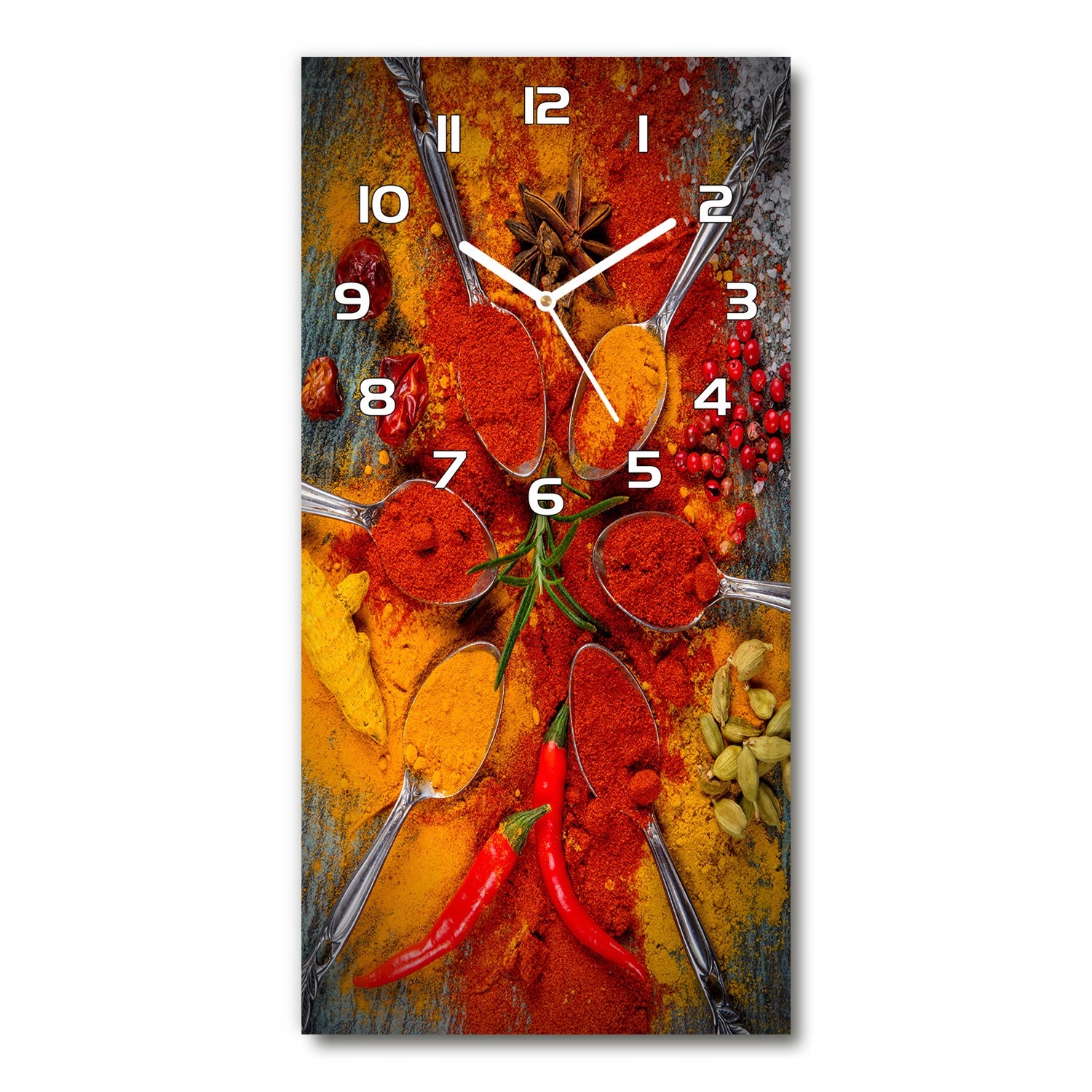 

Nowoczesny pionowy zegar ścienny Przyprawy 30x60cm