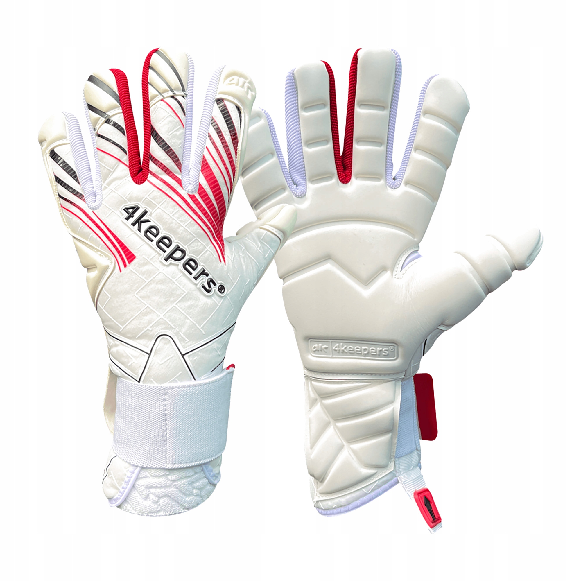 Rękawice bramkarskie 4keepers Soft Opal Nc białe 8.5