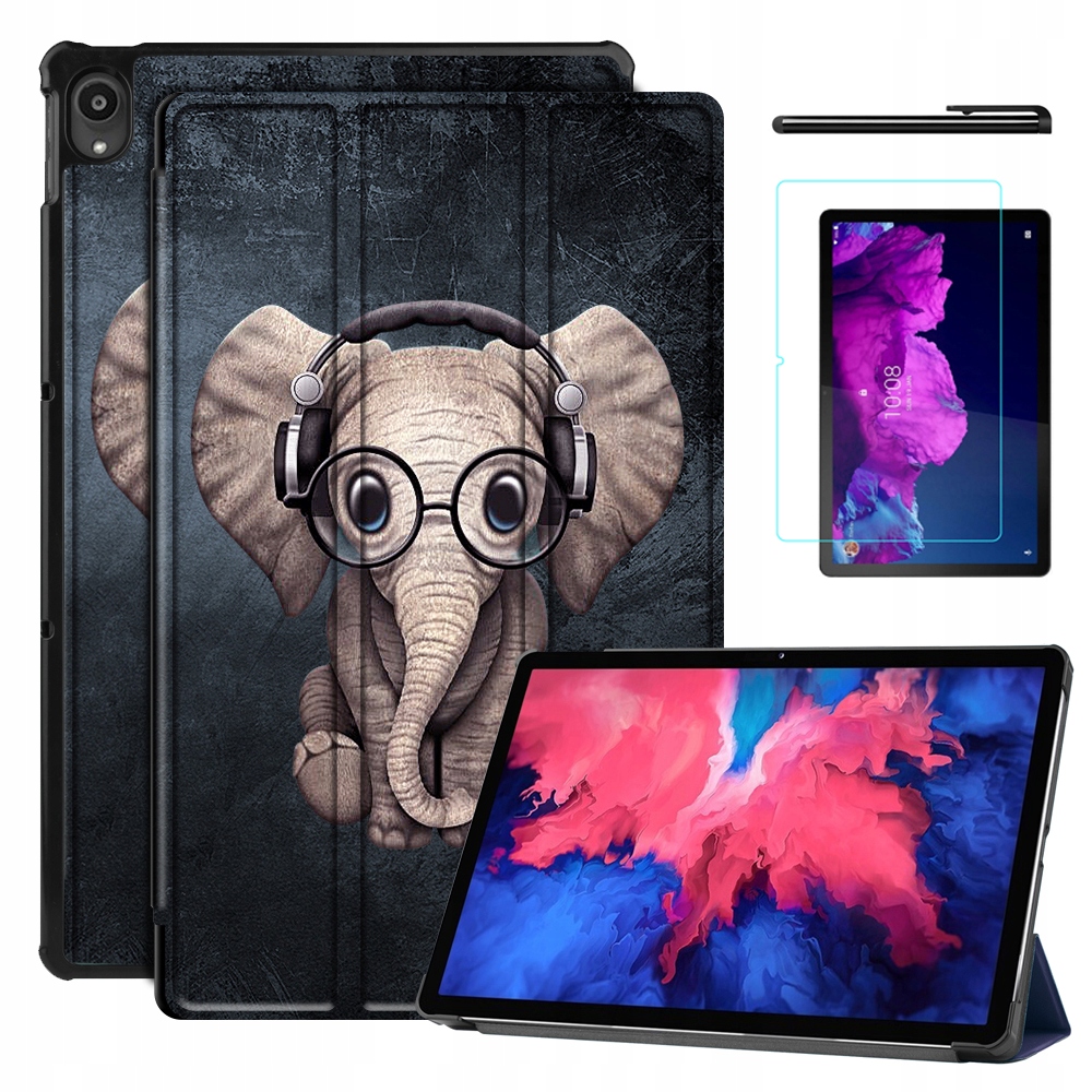 ETUI GRAFICZNE CASE SZKŁO do LENOVO TAB P11 / P11+