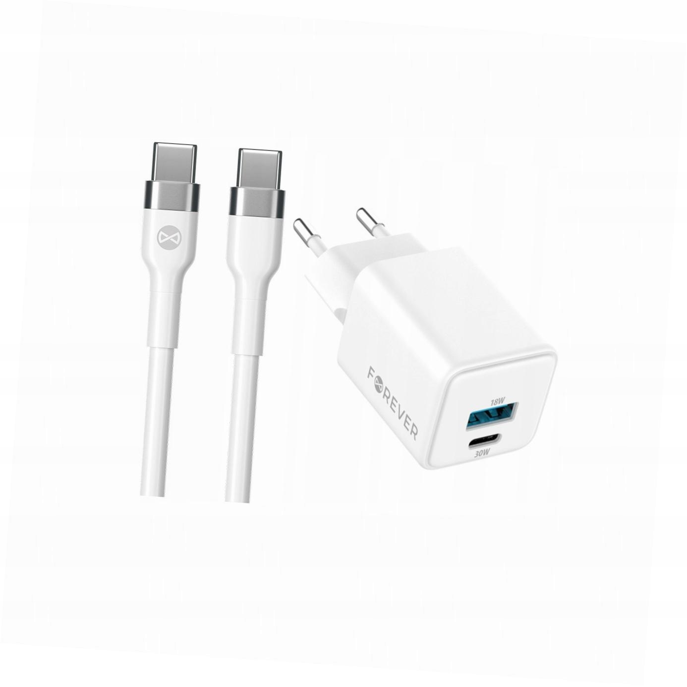 Szybka ładowarka GaN 30W Usb i Usb-c z kablem do Samsung Galaxy A13 5G