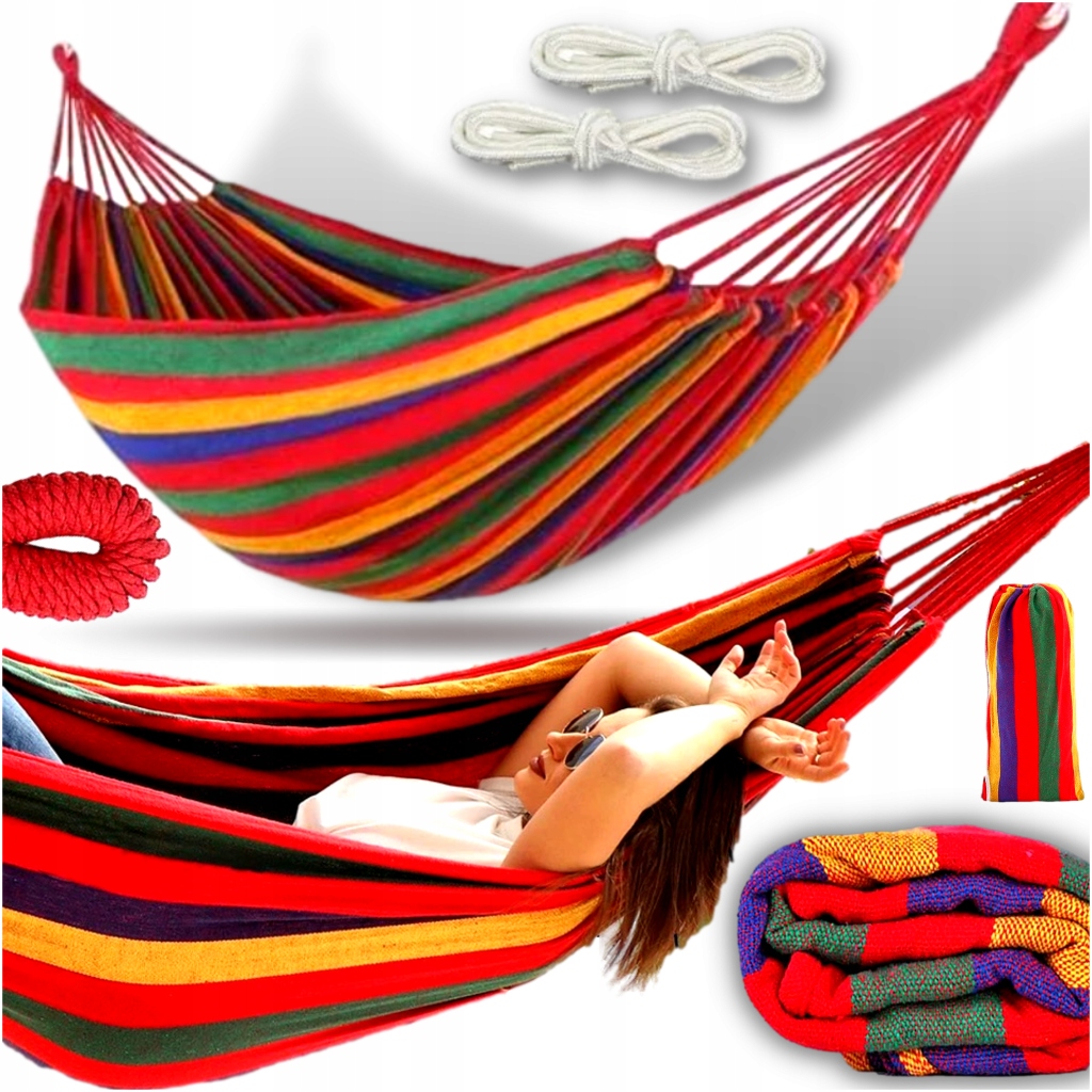 

Hamak Wiszący Ogrodowy Huśtawka Bujak Duży Mocny