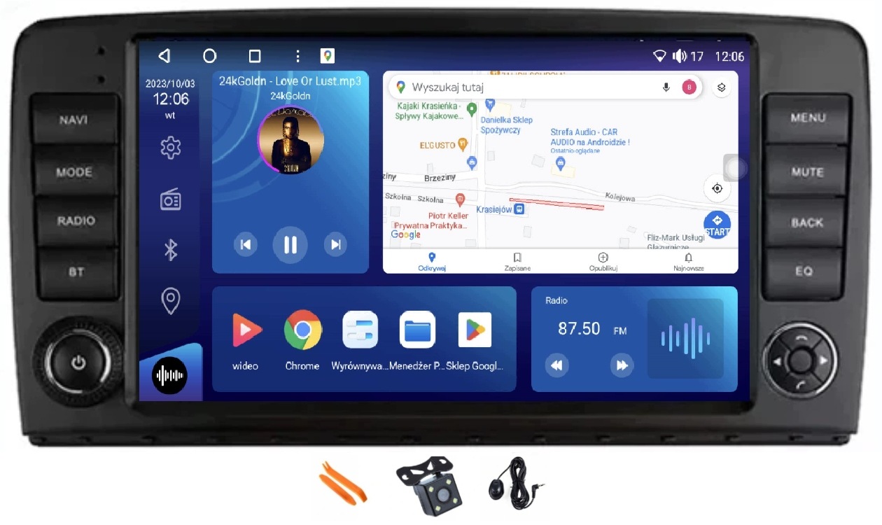 Radio Android Mercedes W251 R280 R300 R320 12/256GB 2K Lte 4G CarPlay Gps