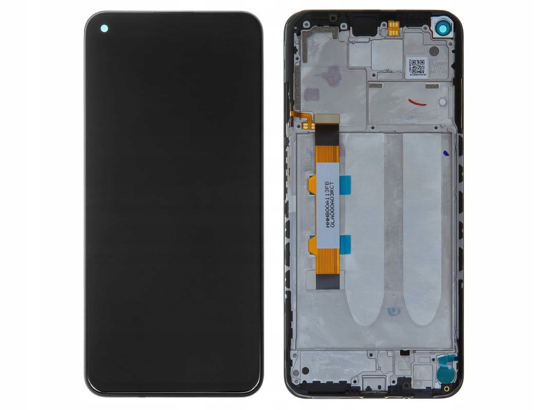 Org LCD displej Xiaomi Redmi Note 9T Černý (black) S Rámečkem