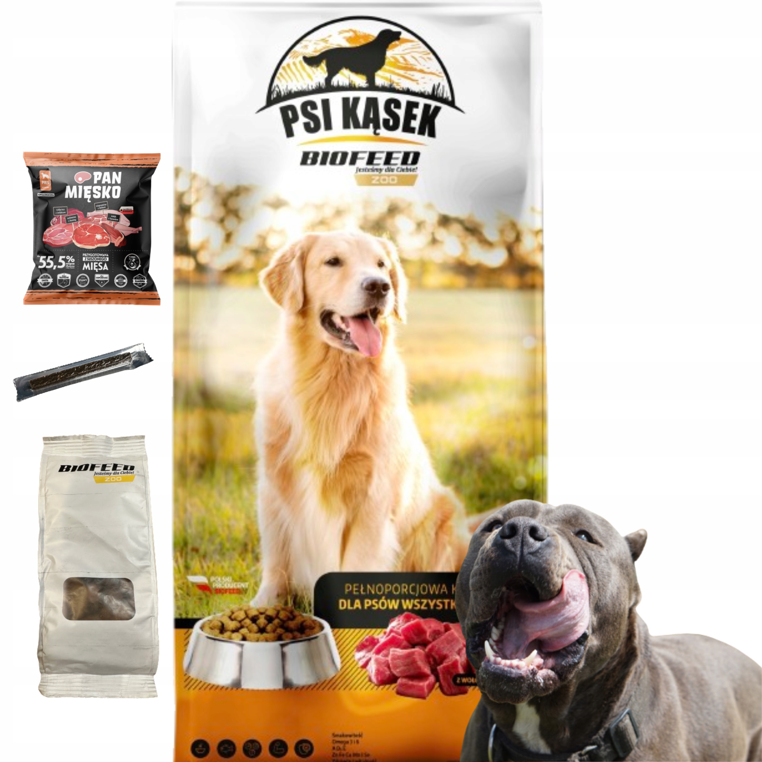 BIOFEED PSI KĄSEK Z WOŁOWINĄ 20 KG WSZYSTKIE RASY EAN (GTIN) 5906744505564