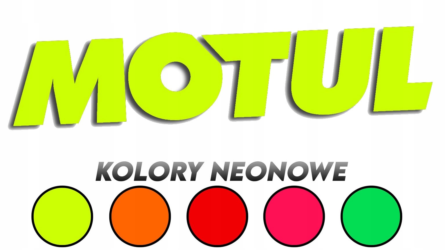 

Wycinana naklejka Motul neonowe