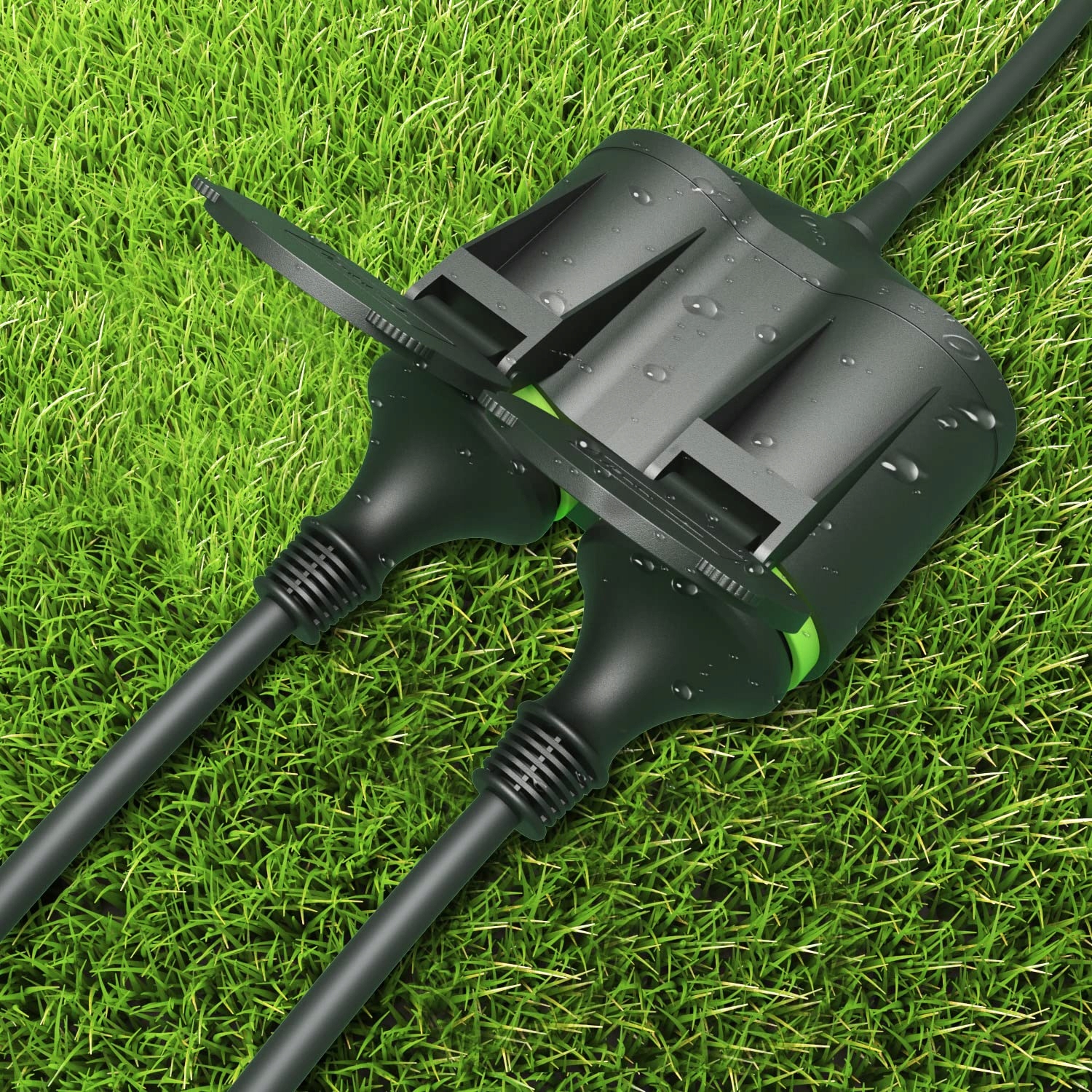 MUTECPOWER Przedłużacz 20m 2 Gniazda Schuko IP44 Na Zewnątrz 1,5mm² 20m — miniatura 4