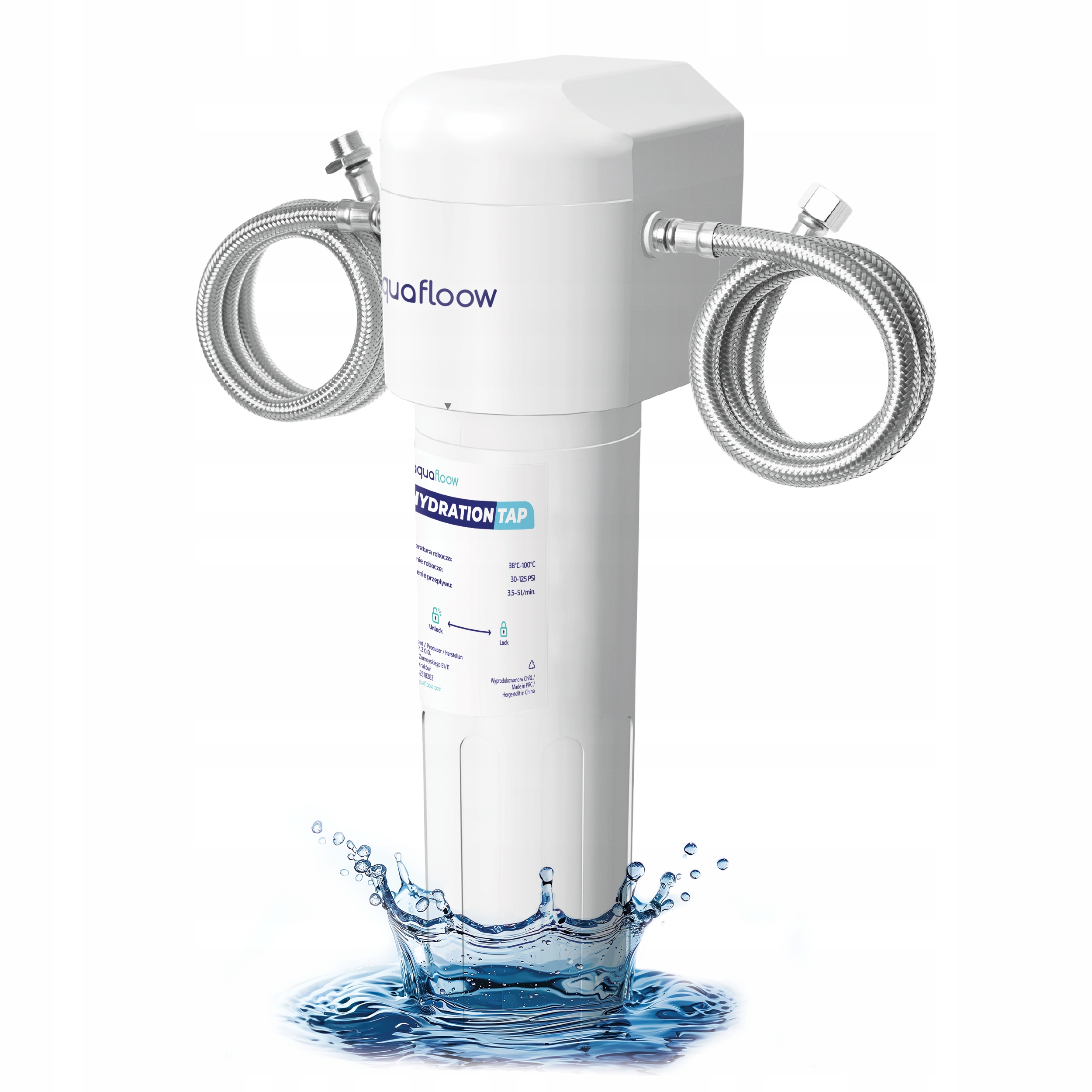 AquaFloow mosogató alatti vízszűrő a konyhába + mosogató alatti szűrőrendszer Modell Hydration Tap