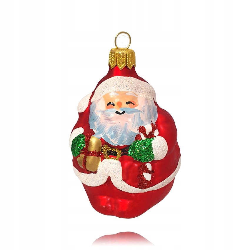 

Bombka kształtka figurka ręcznie malowana Gwiazdor