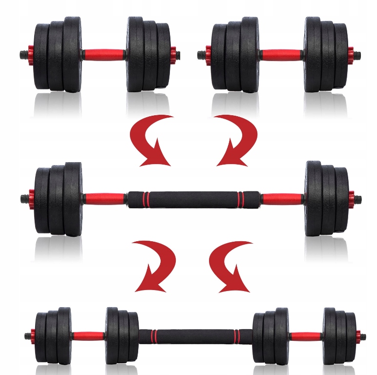 Hantle 40kg 2x20kg regulowane + SZTANGA ZESTAW CIĘŻARKÓW DO ĆWICZEŃ Rodzaj bitumiczne