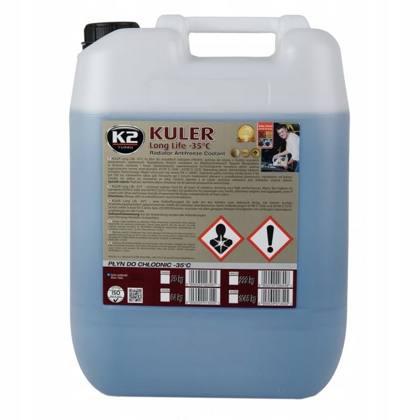 

K2 Kuler Płyn Niebieski -35 20KG.W406N Płyn Chłodn