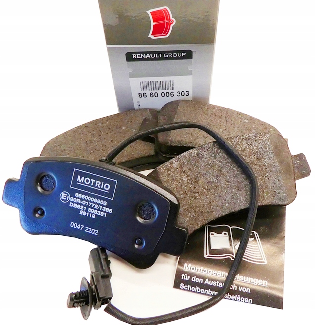 Org Brzdové destičky Zadní Renault Master III Movano