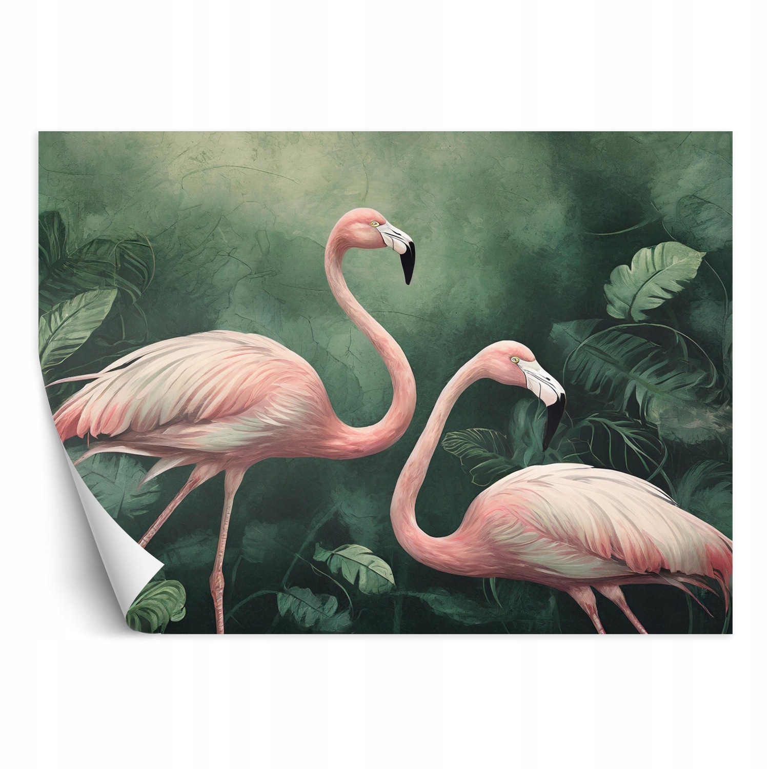Fototapeta, Flamingi Botanika Przyroda 450x315