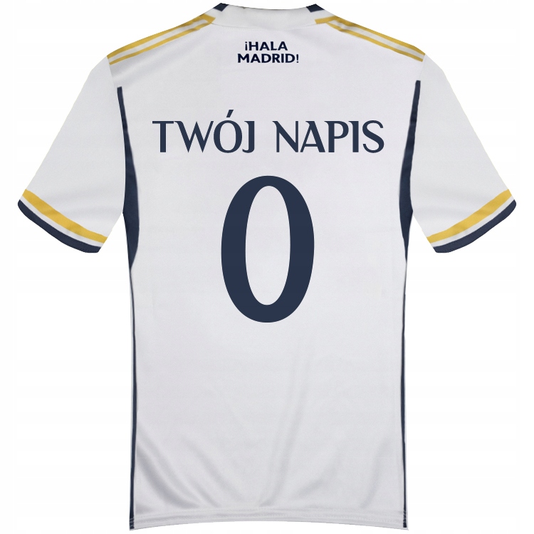 TWÓJ NAPIS - Koszulka piłkarska Real Madryt MBAPPE BELLINGHAM RONALDO 128 Płeć produkt uniseks