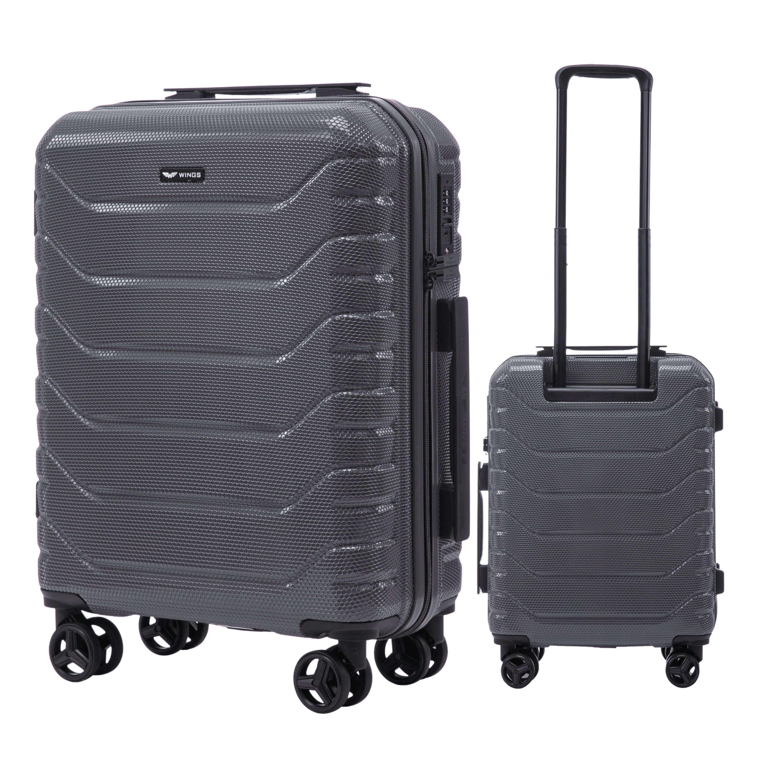 Kabinový kufr Wings Crake Nezničitelné Příruční zavazadlo z polykarbonátu 100%