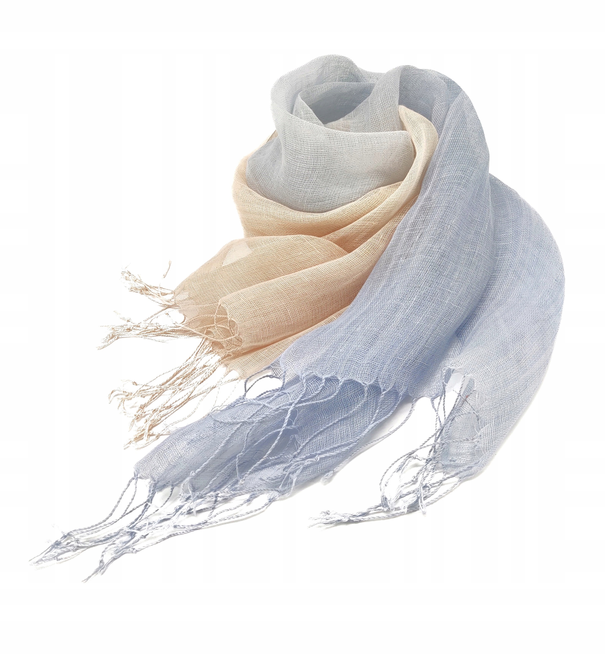 100% LEN NATUR MARKOWY SZAL CHUSTA APASZKA JAKOŚĆ