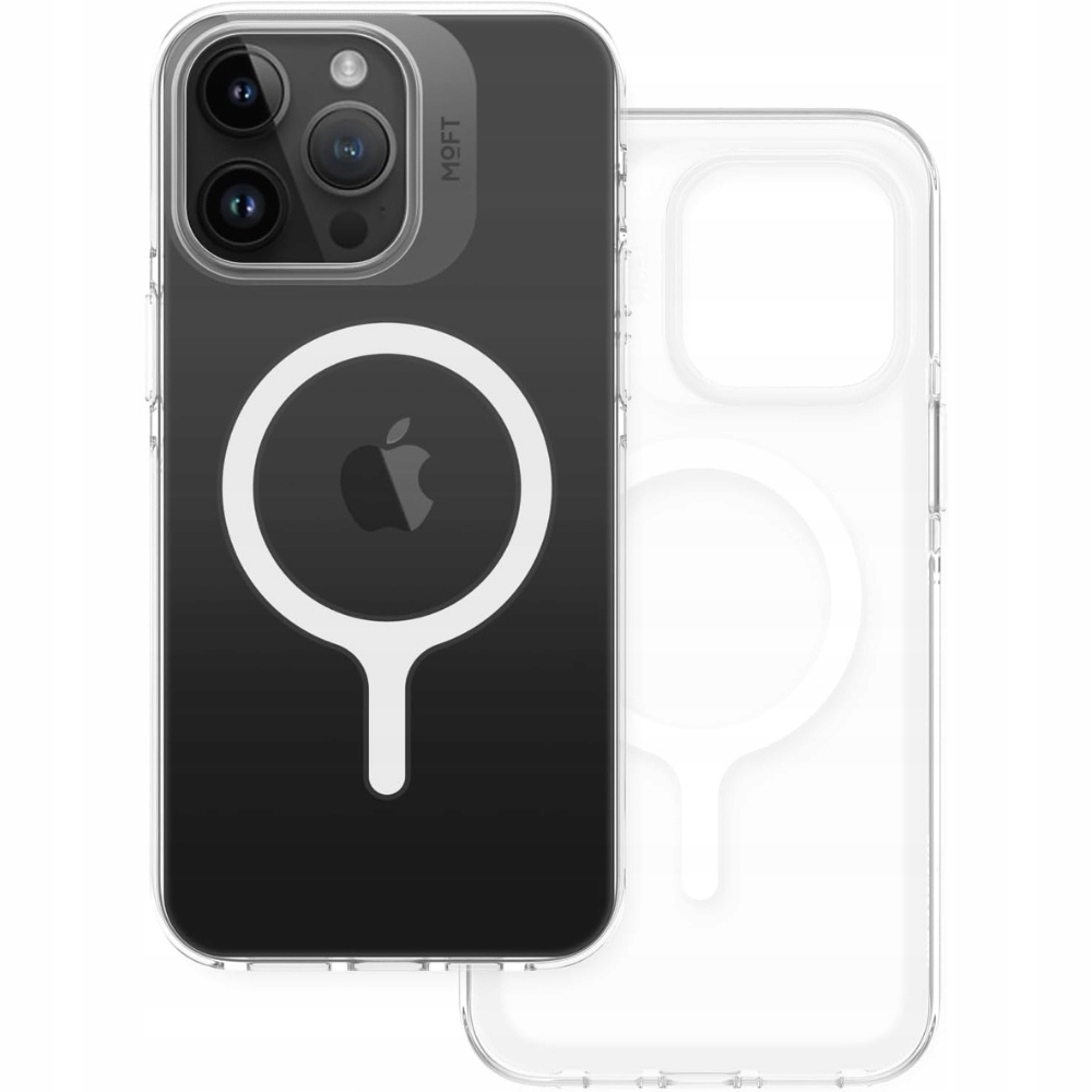 Moft Magnetické Pouzdro pro iPhone 15 Pro Max, průhledné, odolné
