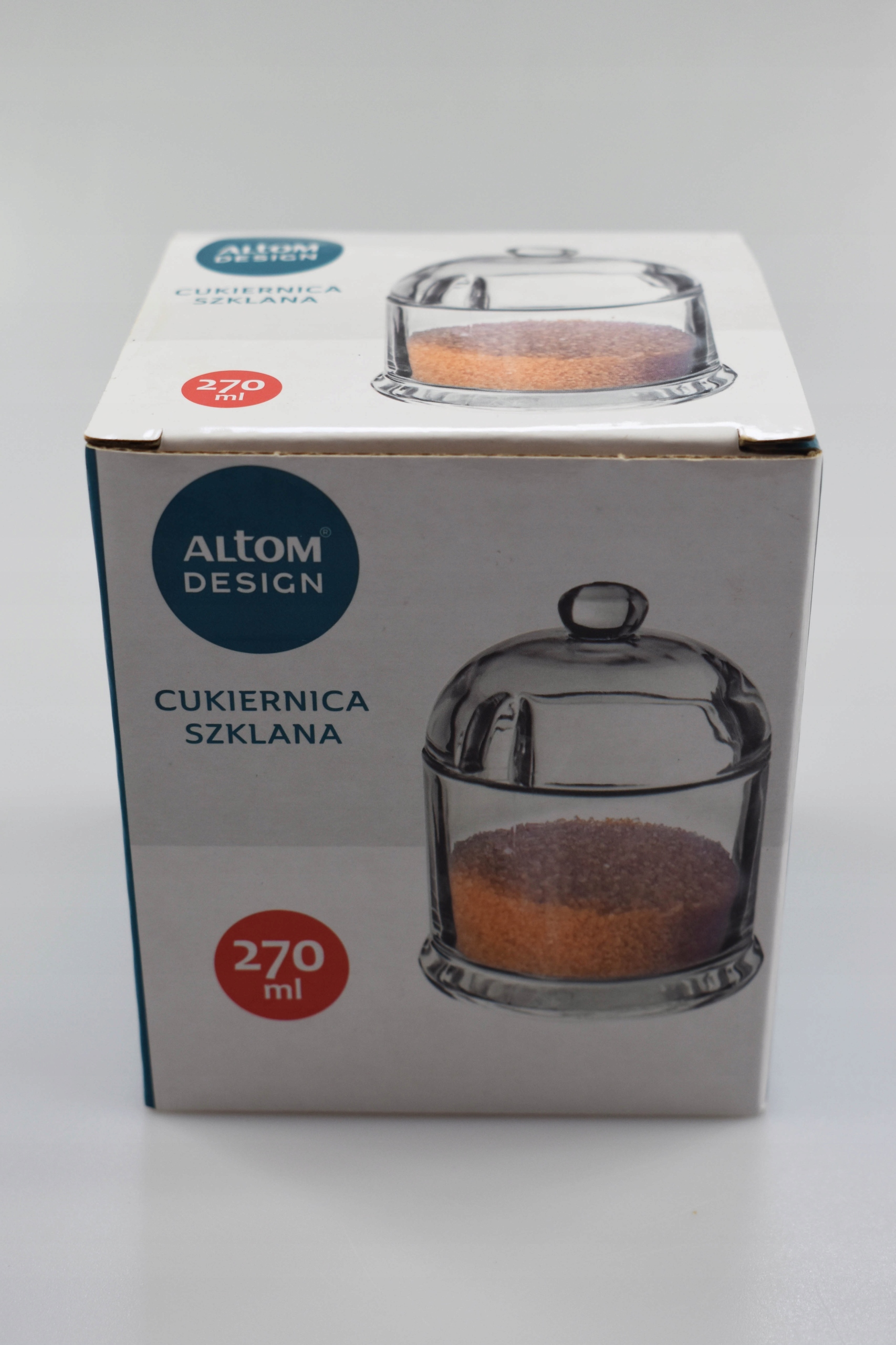 CUKIERNICA SZKLANA 270 ml, Altom Design Kształt owalny