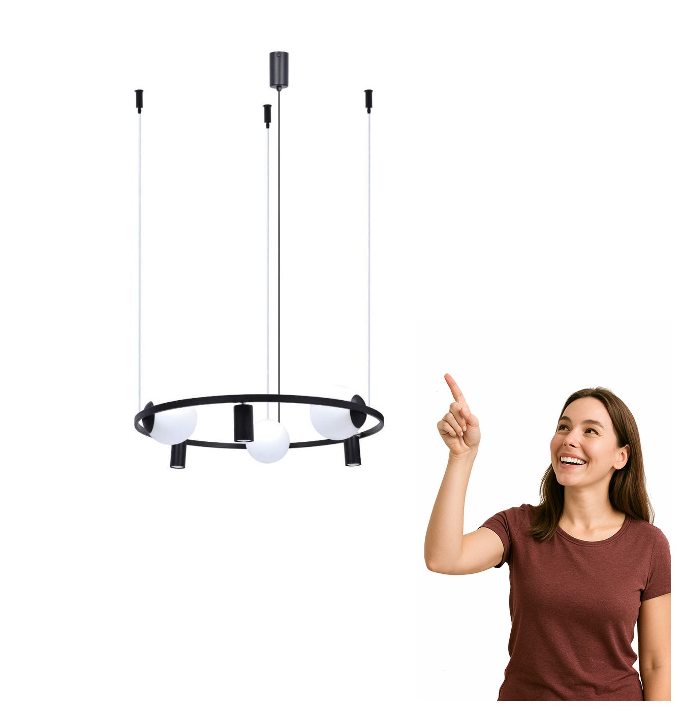 Závesná lampa Orbit 6 5006 Zuma Line