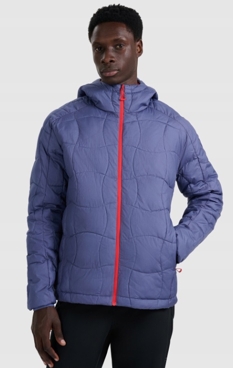 4F Pánská Péřová Trekingová Bunda M0780 Denim XL