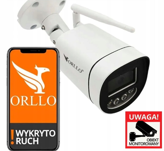 Kamera Orllo Z1-4K 8MP 5xZOOM Uhd 4K IP65 Alarm Led Mikrofon Ir kolor noc