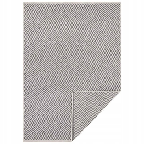 Koberec na terasu Ivy, šedý, oboustranný, 200 x 290 cm