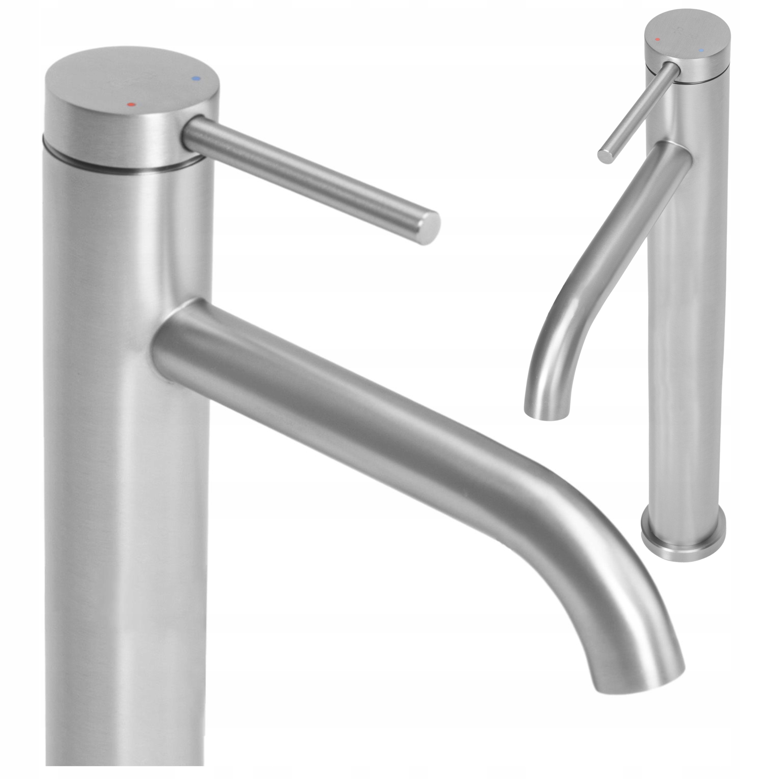 Umyvadlová baterie Chrom Kartáčovaný Nikl Vysoká Rea Clif Na desku