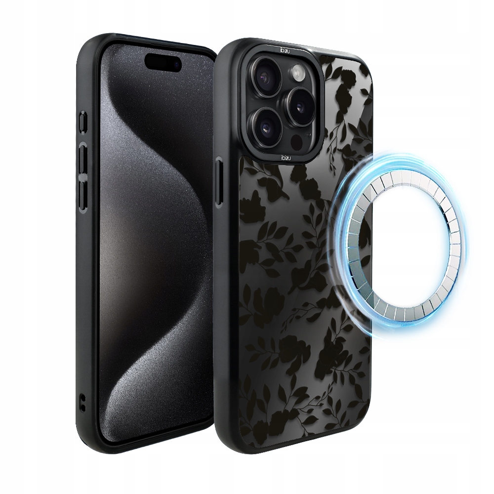 Pouzdro pro iPhone 15 Pro Ibizu DropGuard Matt s MagSafe, stín listů