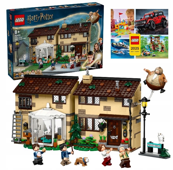 Lego Harry Potter 8+ Privet Drive: Wizyta Ciotki Marge 76451