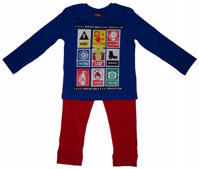 PIŻAMA DZIECIĘCA STRAŻAK SAM (Rozmiar: 110)
