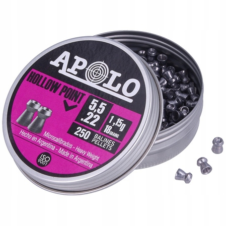 Śrut Apolo 5,52 mm Hollow Point Extra Heavy 250szt