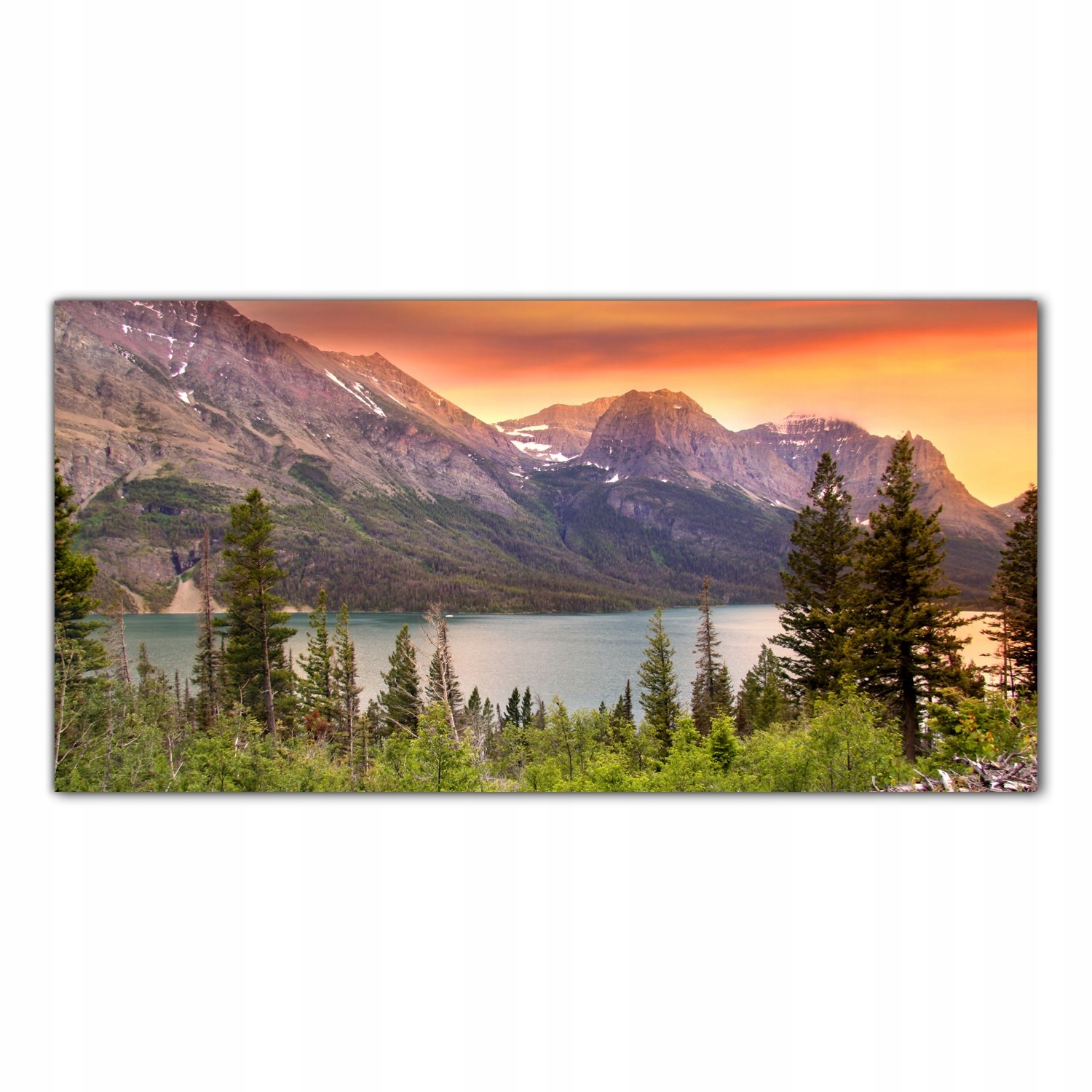 Park Hory Jezero 100x50 Skleněný panel do kuchyně