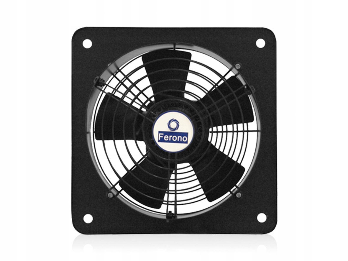 Průmyslový ventilátor Ferono FPT250 nástěnný axiální fi 250 mm lisovací 56W