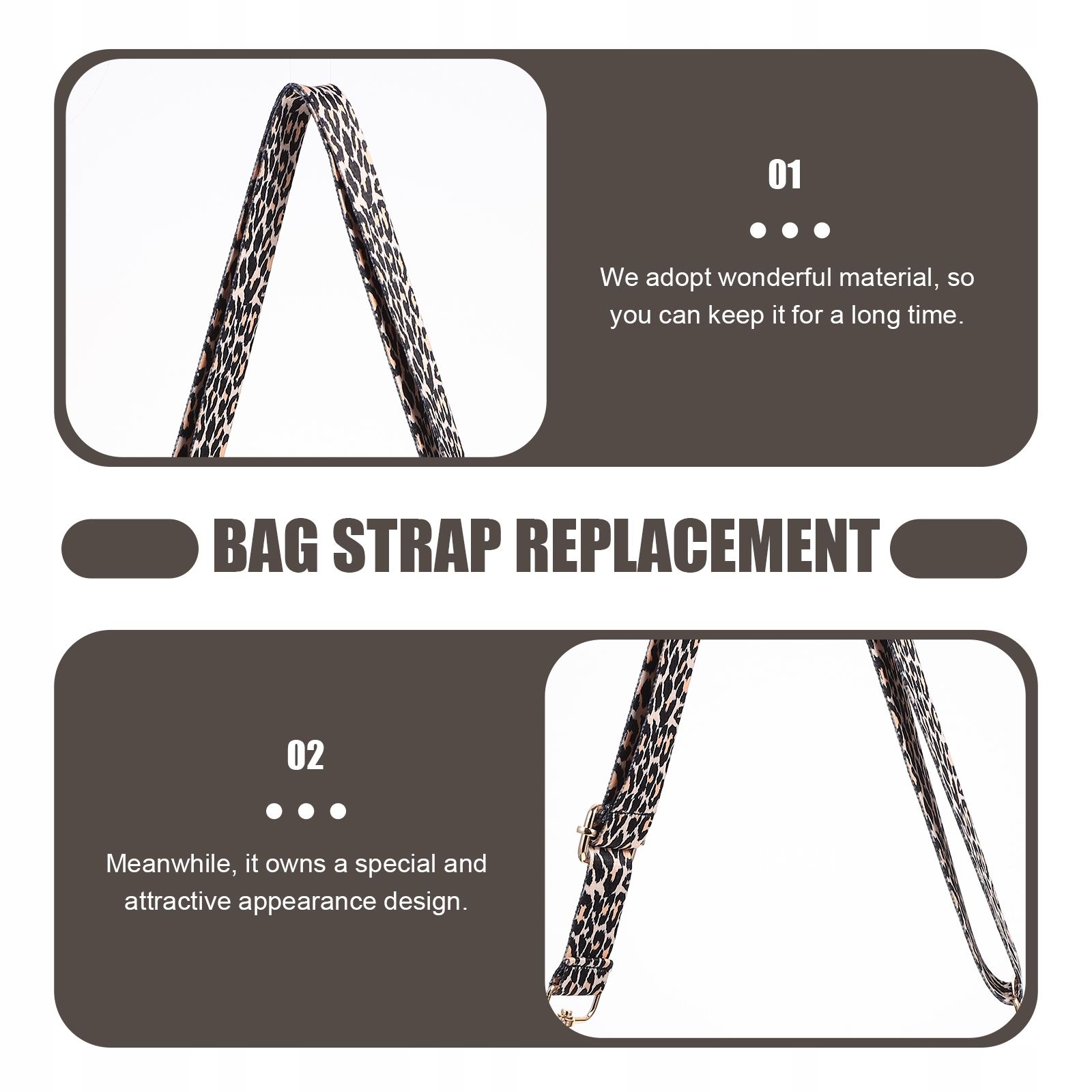 PORTFEL NA RAMIĘ Z PASKIEM NA TOrebkę W PANTERKĘ Rodzaj inny