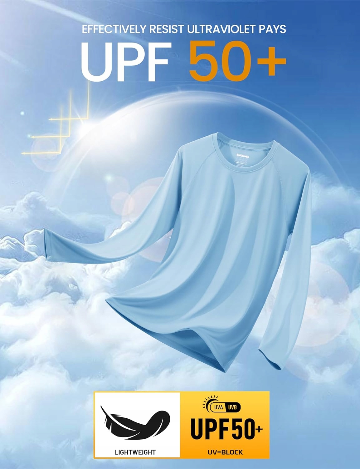 MĘSKA KOSZULA Z DŁUGIM RĘKAWEM UPF 50 OCHRONA PRZECIWSŁONECZNA UV Marka inna