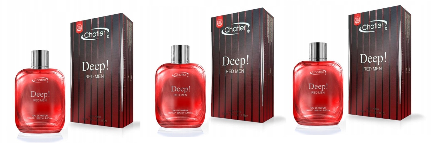 Chatler Deep! Red Men 3x100 ml parfémovaná voda