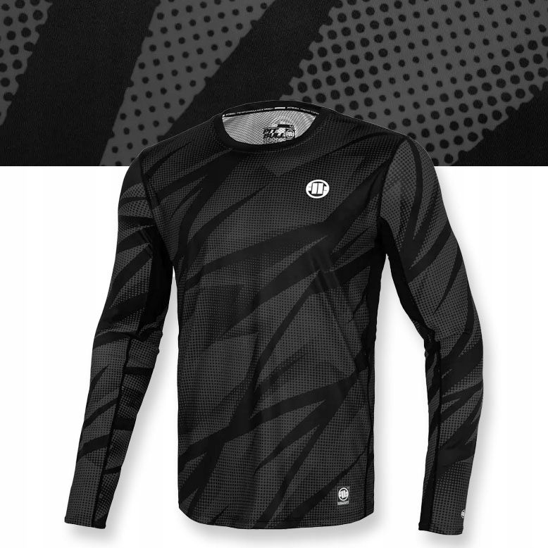 Męski Longsleeve Pitbull Treningowy Mesh Performance Pro plus Dot Camo II