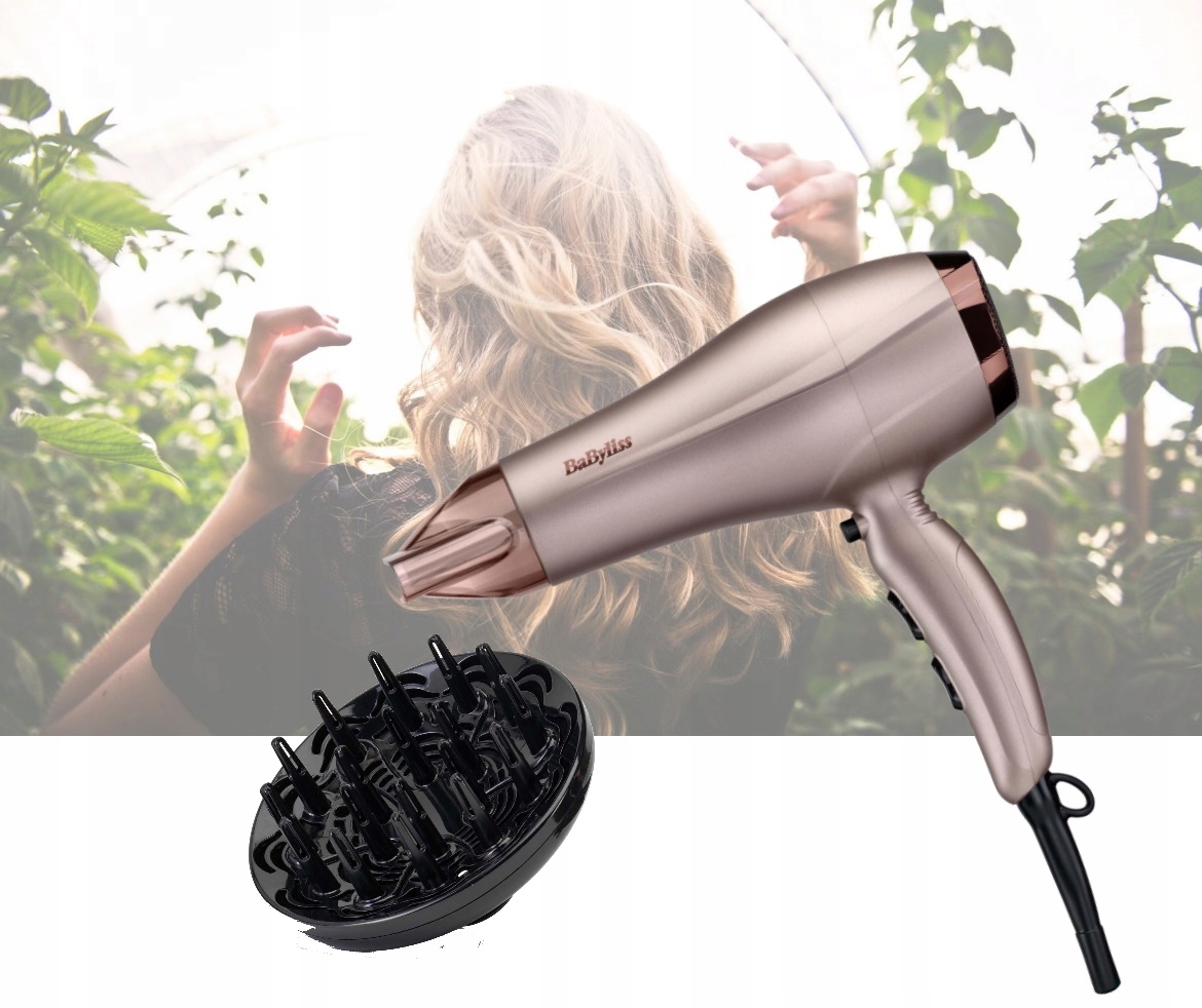 Suszarka do włosów BaByliss Smooth Dry 2300 5790PE Jonizacja Dyfuzor EAN (GTIN) 3030050180152