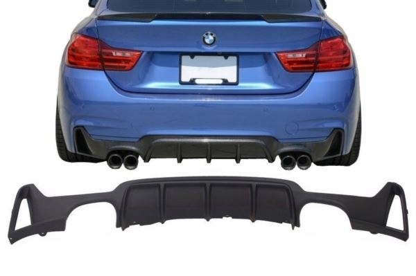 D1245256 - Диффузор BMW F32 M-PERFORMANCE DUET двойной