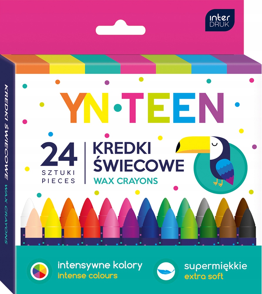 

Kredki świecowe szkolne 24 Yn Teen