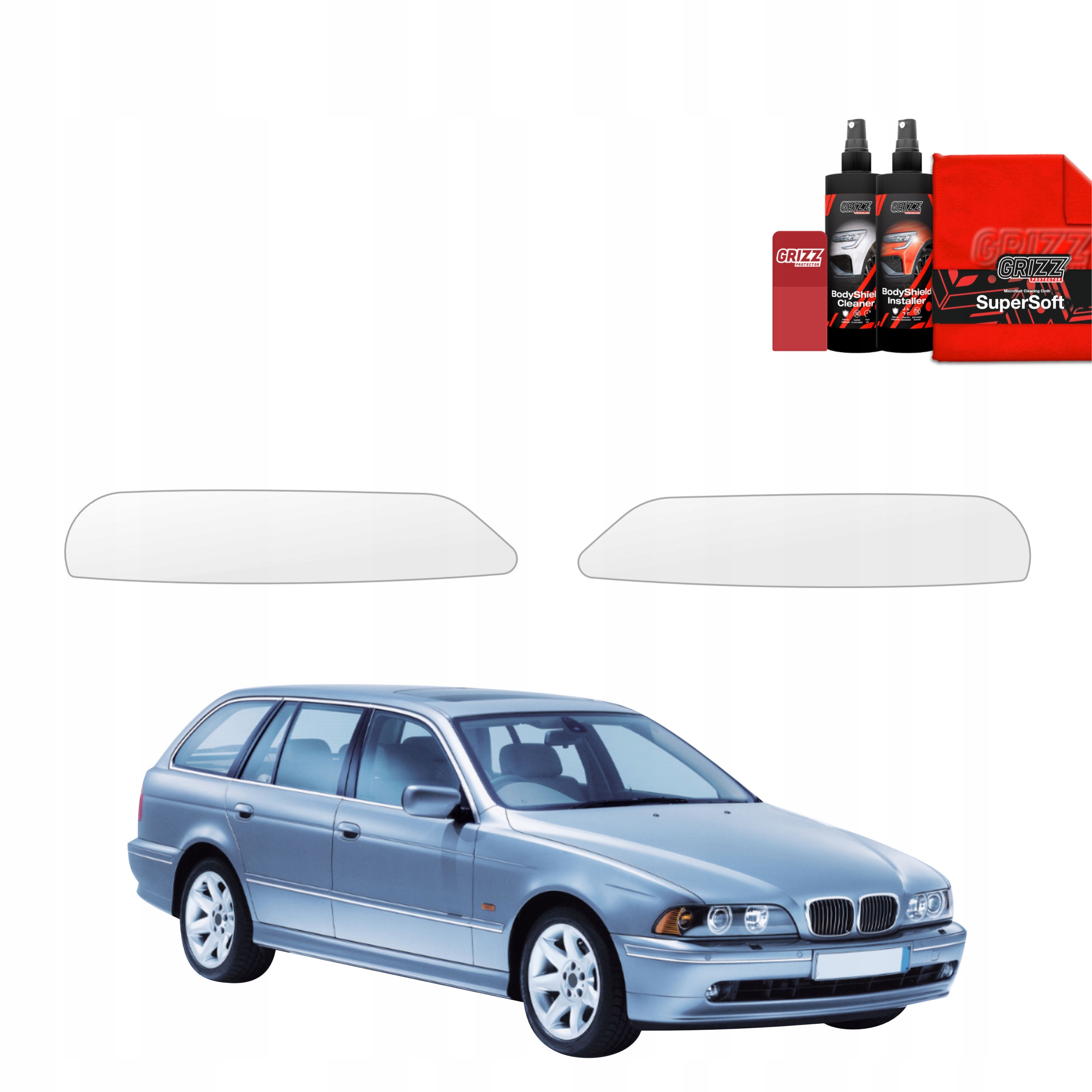 2v1 Fólie Ppf dýha na lampy pro Bmw 5 E39 Kombi (1995-2003)