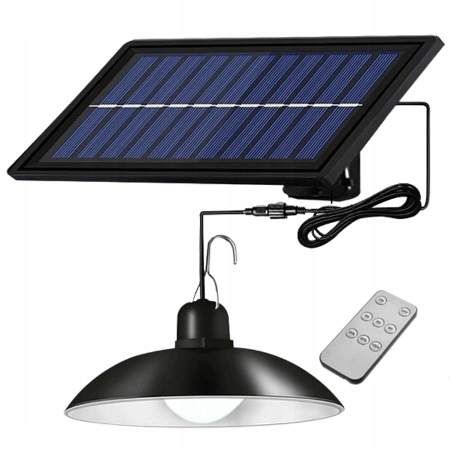 ŻYRANDOL LAMPA SOLARNA WISZĄCA SUFITOWA ZEWNĘTRZNA