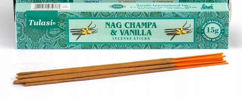 

Kadzidełka patyczki Tulasi Nag Champa & Vanilla