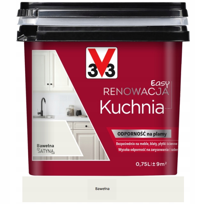 Easy Renowacja V33 farba do kuchni meble, blaty płytki Bawełna 0,75L